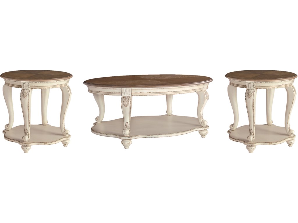 Realyn Coffee Table and 2 End Tables - main image