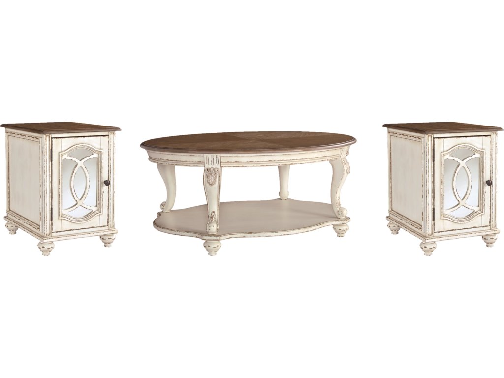 Realyn Coffee Table and 2 End Tables - main image