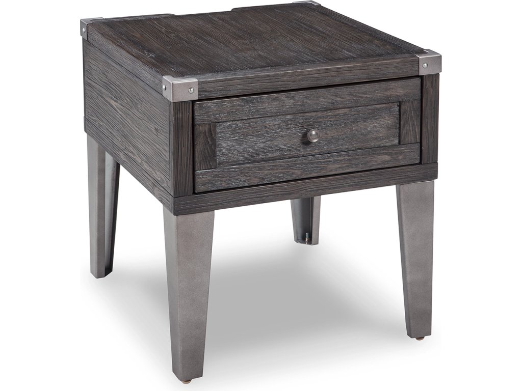 Todoe End Table with USB Ports & Outlets - main image