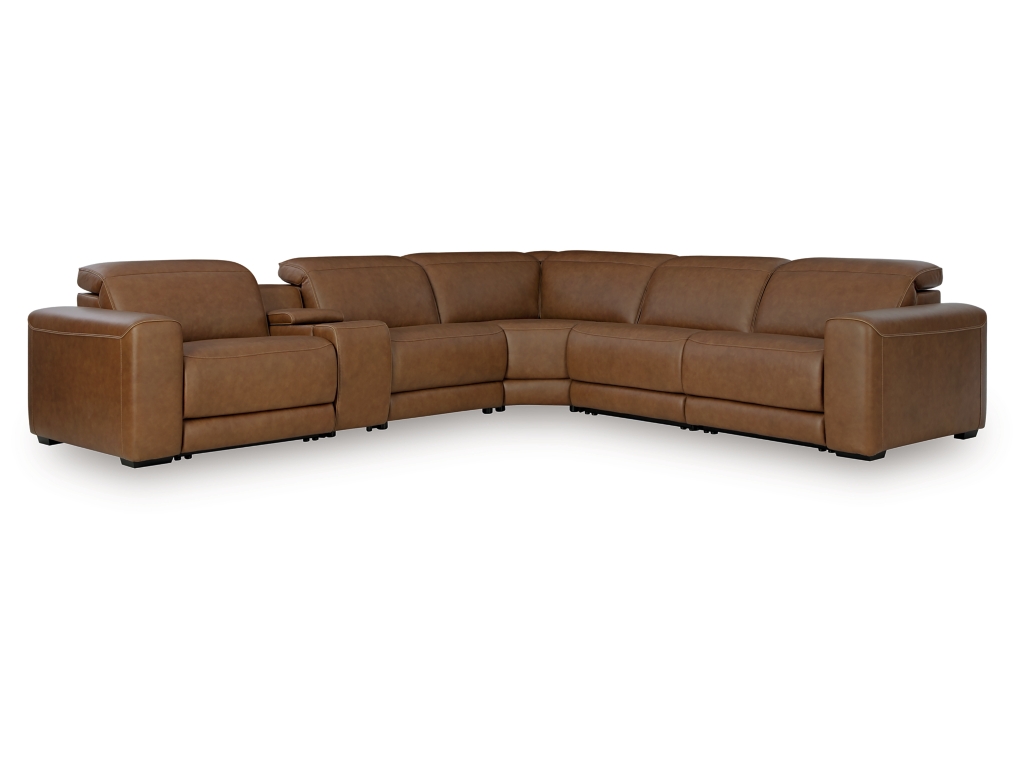 Magic Man 6-Piece Power Reclining Sectional with Console - main image