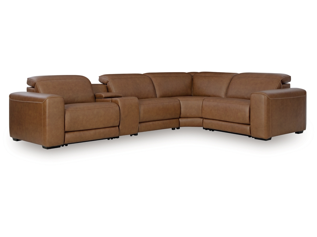 Magic Man 5-Piece Power Reclining Sectional with Console - main image