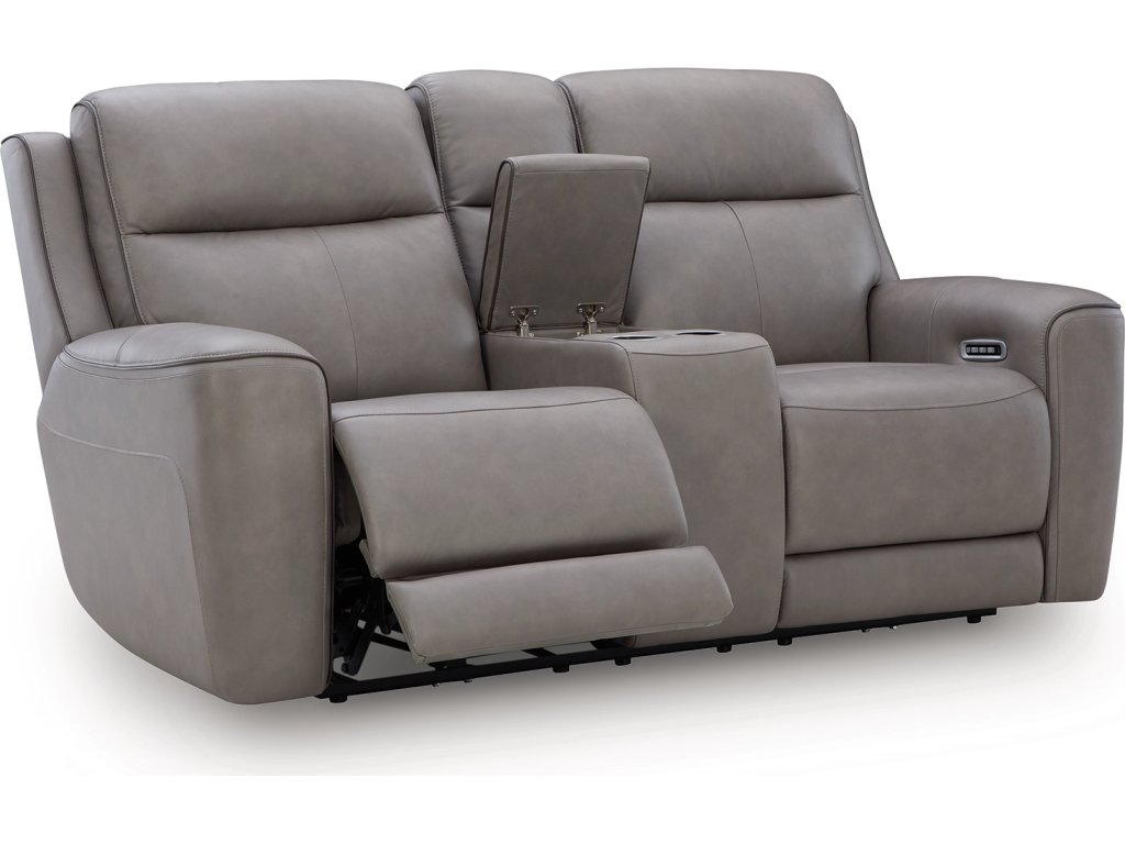 5Z-Comfort Power Reclining Loveseat with Console - main image