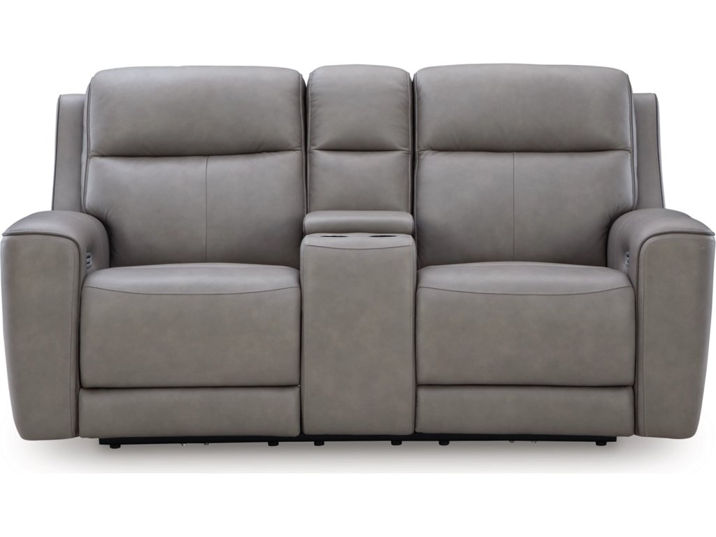5Z-Comfort Power Reclining Loveseat with Console - image 3