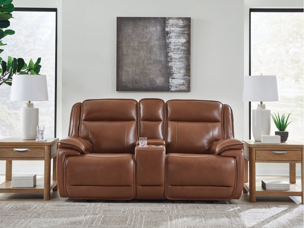 Healy Pier Power Reclining Loveseat with Console - image 1