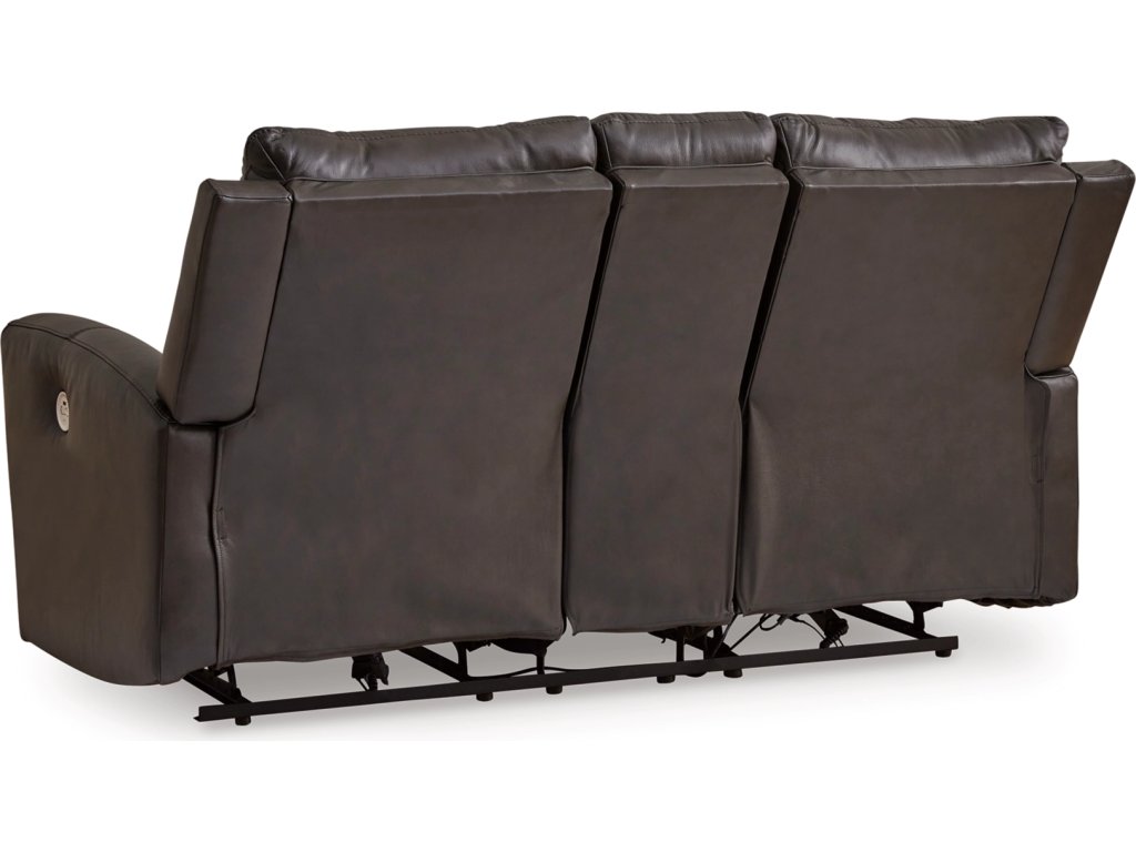 Boxmere Power Reclining Loveseat with Console - image 5