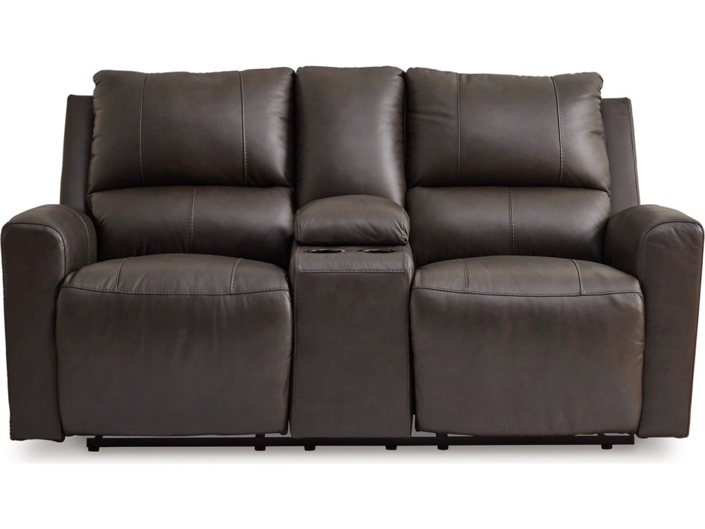 Boxmere Power Reclining Loveseat with Console - image 3