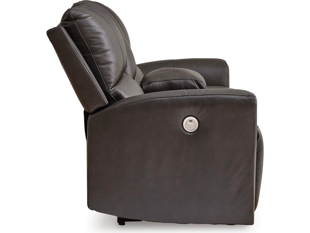 Boxmere Power Reclining Loveseat with Console - image 4