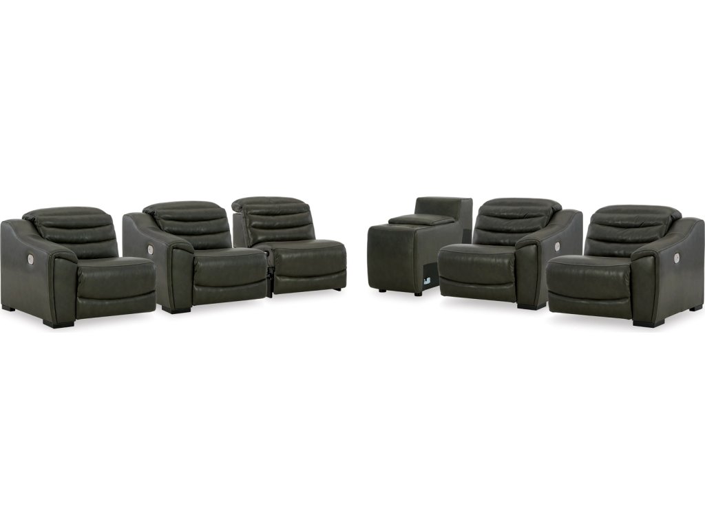 Center Line 3-Piece Sectional Sofa and 3-Piece Loveseat with Console - main image