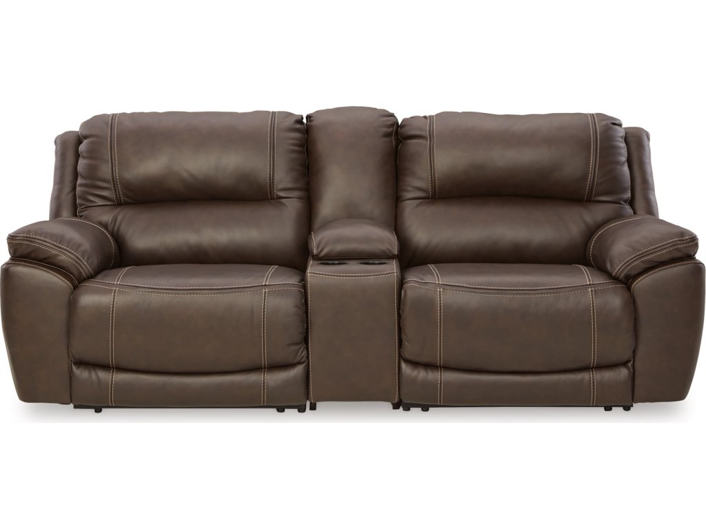 Dunleith 3-Piece Power Reclining Loveseat with Console - main image