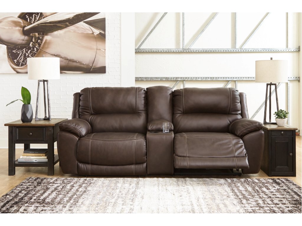 Dunleith 3-Piece Power Reclining Loveseat with Console - image 1