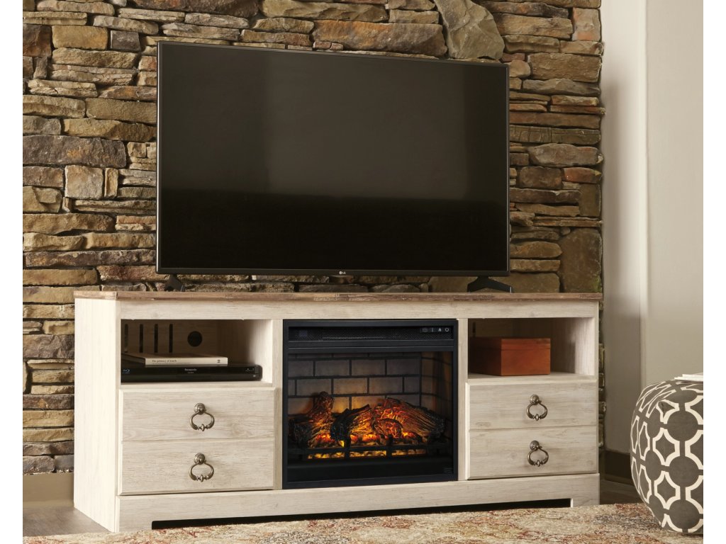 Willowton 64" TV Stand with Electric Fireplace - image 1