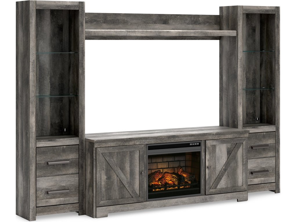 Wynnlow 4-Piece Entertainment Center with Electric Fireplace - main image