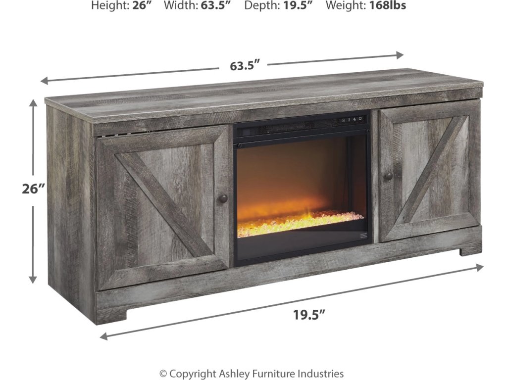 Wynnlow 63" TV Stand with Electric Fireplace - image 3