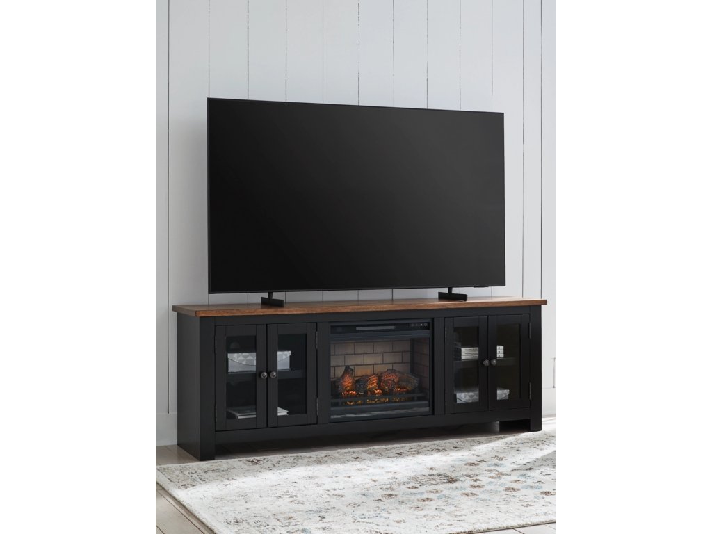 Wildenauer 76" TV Stand with Electric Fireplace - image 1