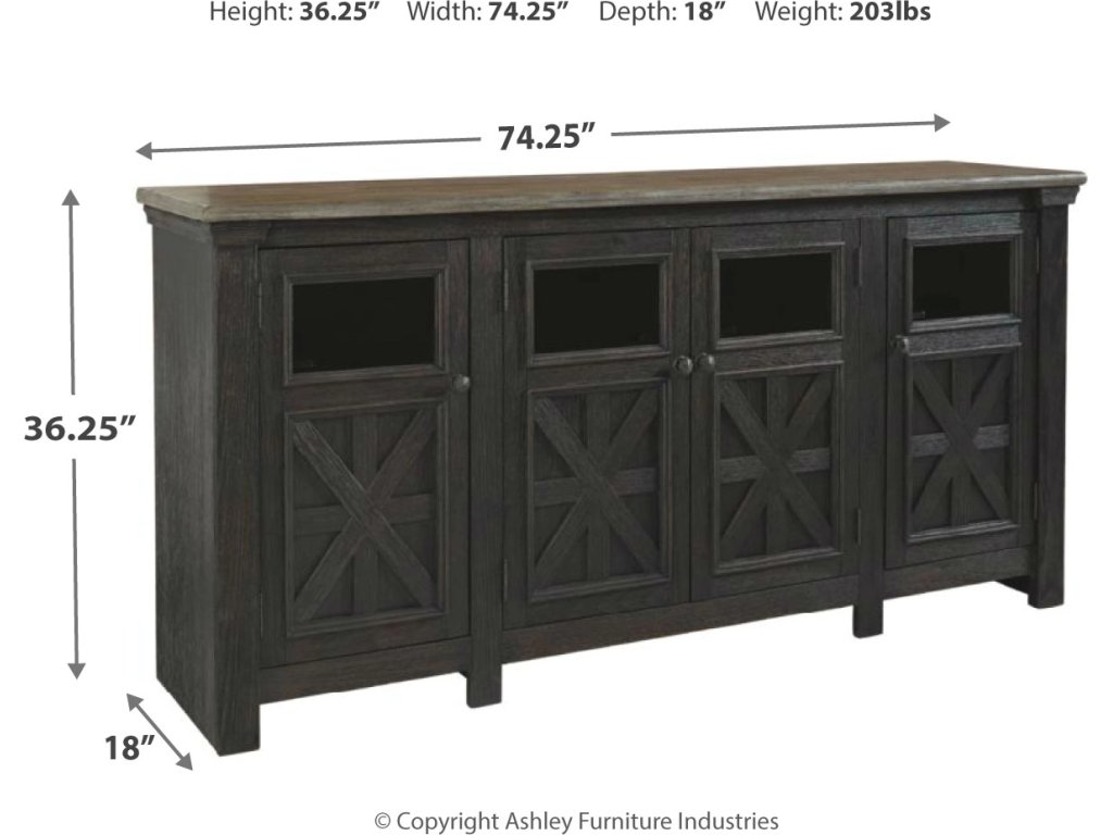Tyler Creek 74" TV Stand - image 3