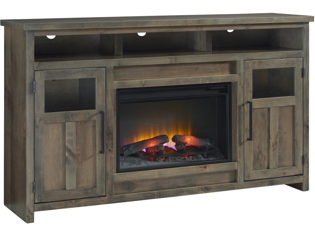 66" Highboy Fireplace Console - main image