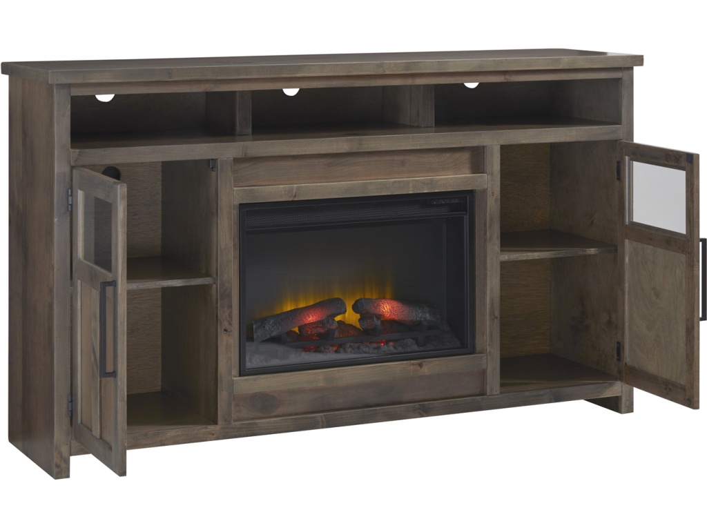 66" Highboy Fireplace Console - image 2