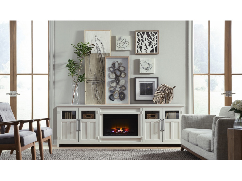98" Fireplace W/ 4 Doors - image 1