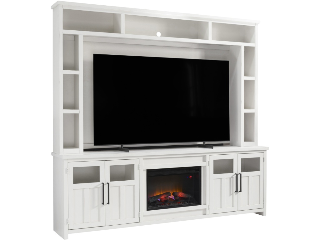 98" Fireplace Console & Hutch - main image