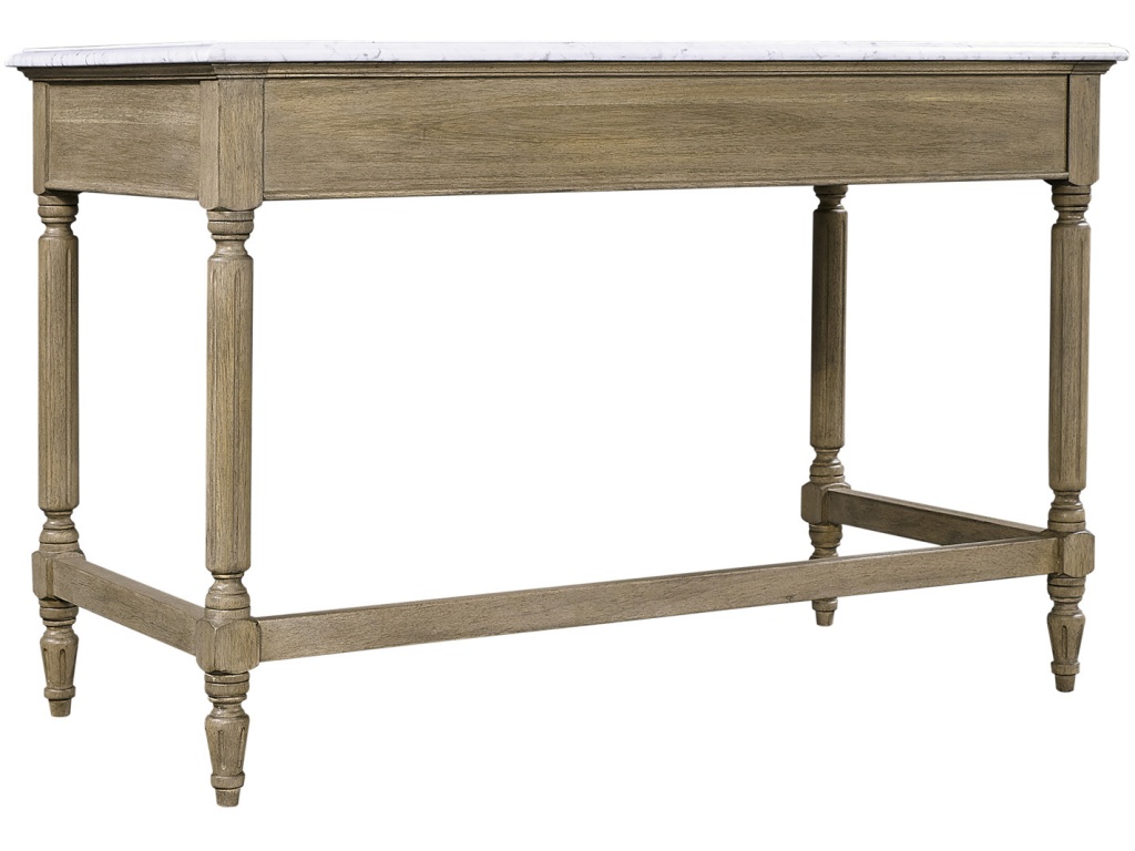 Writing Desk W/ Marble Top - image 2