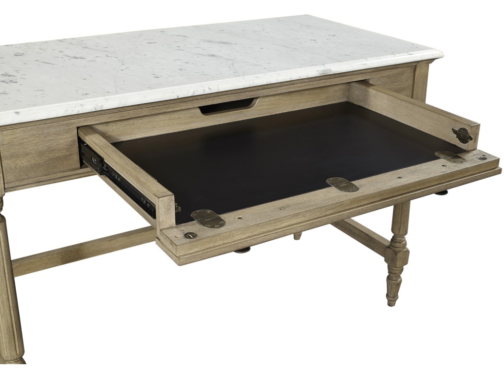 Writing Desk W/ Marble Top - image 4