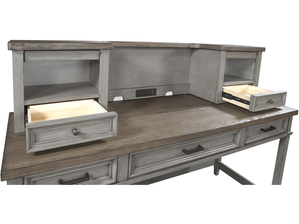 Single Ped Desk Hutch - image 9