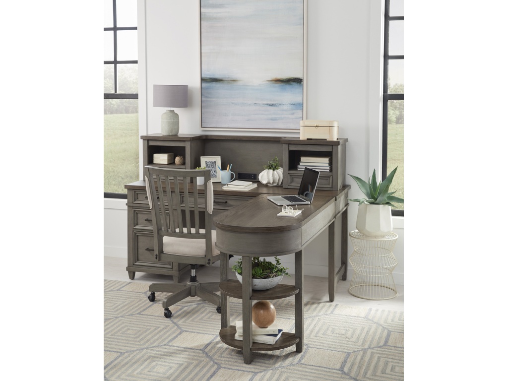 Single Ped Desk Hutch - image 3
