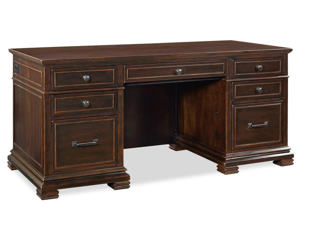 66" Executive Desk W/Power - main image
