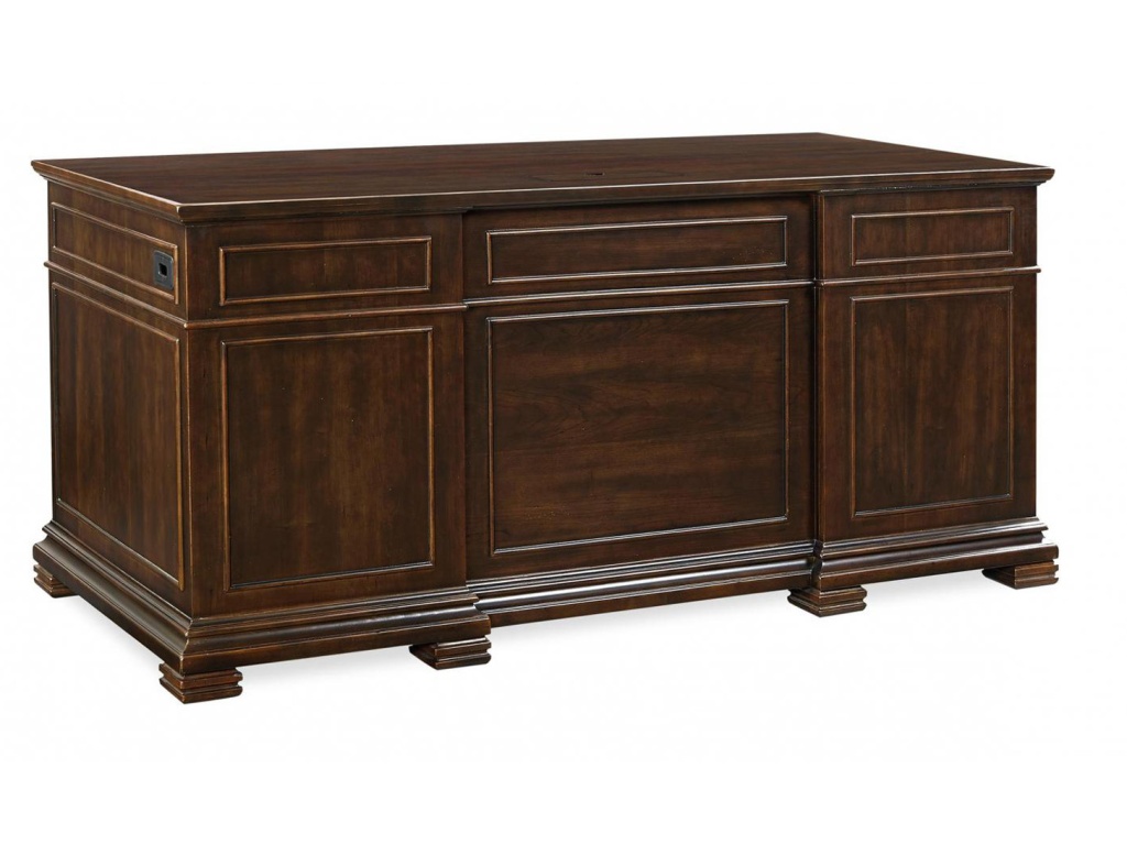66" Executive Desk W/Power - image 1
