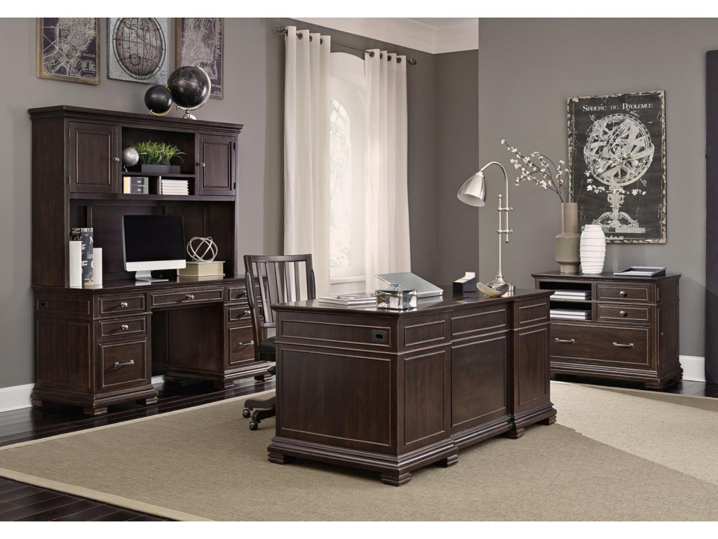 66" Executive Desk W/Power - image 2