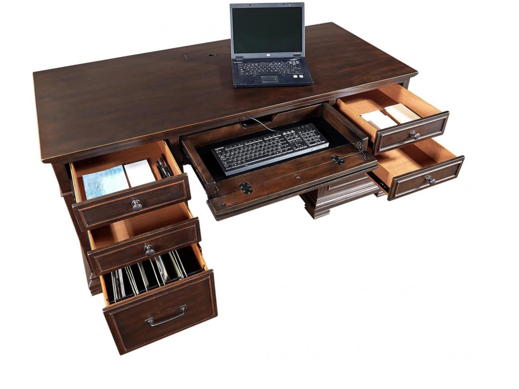66" Executive Desk W/Power - image 3