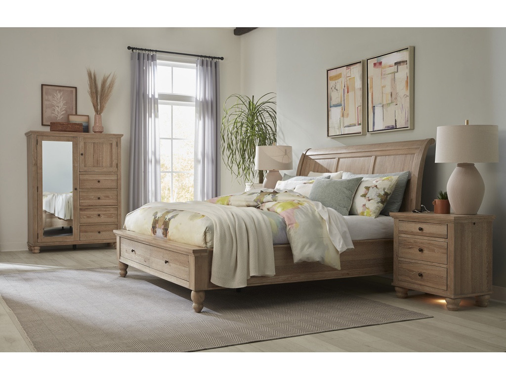 Queen Sleigh Bed Hb - image 11