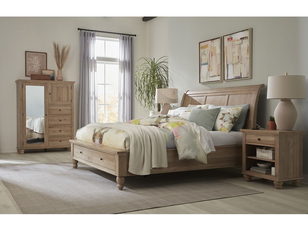 Queen Sleigh Bed Hb - image 12