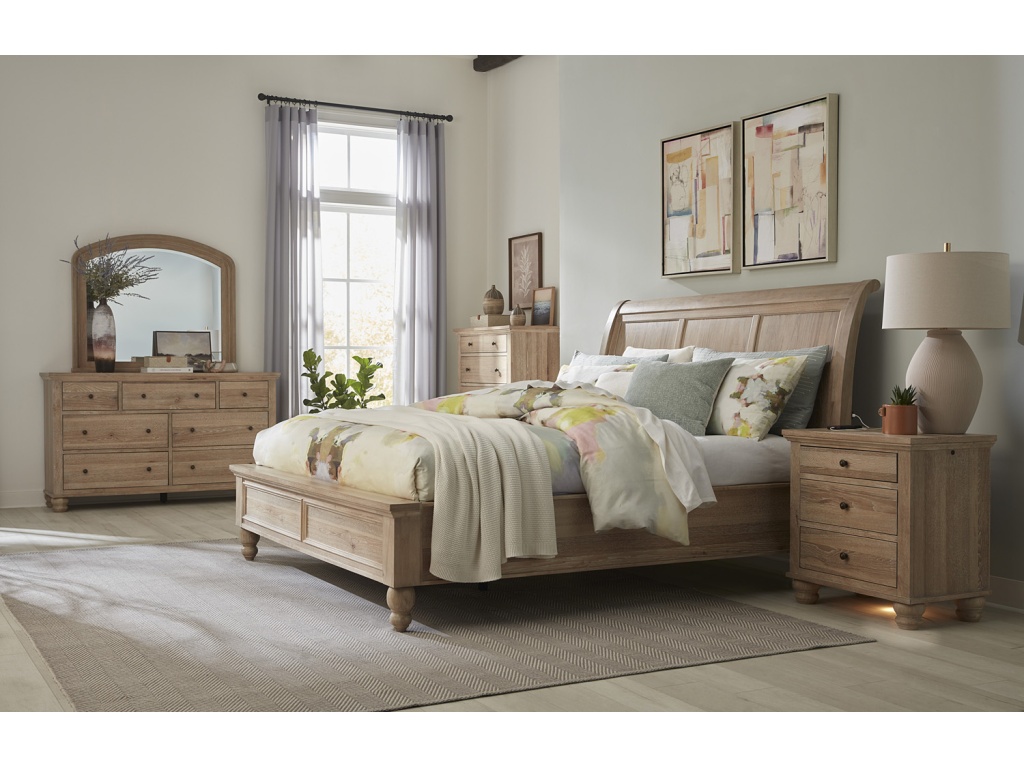 Queen Sleigh Bed Hb - image 5