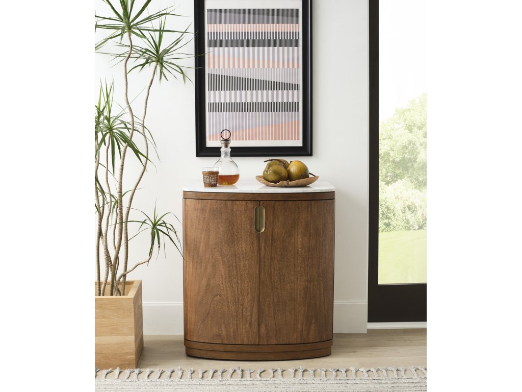 Bar Cabinet w/Marble Top - image 1