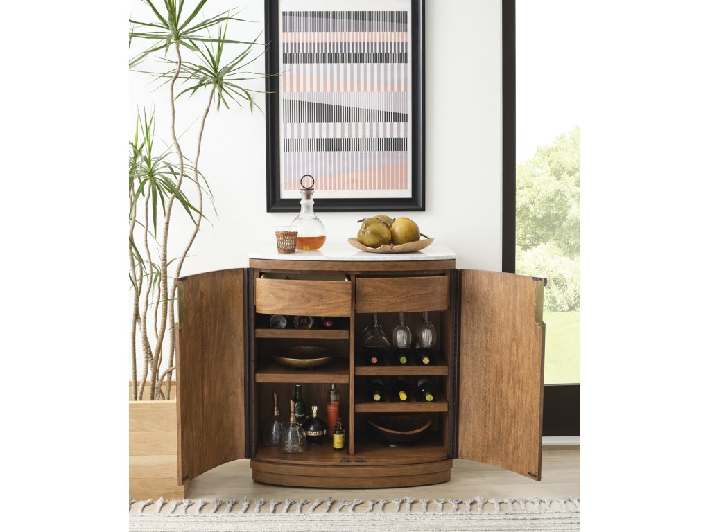 Bar Cabinet w/Marble Top - image 2