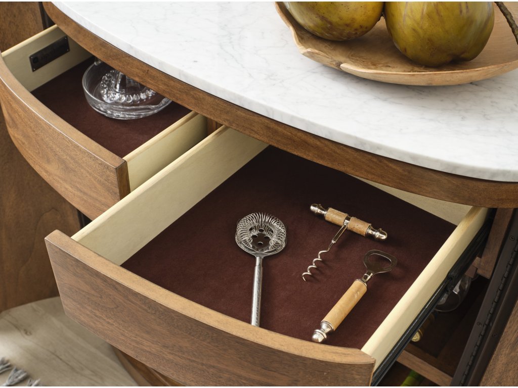 Bar Cabinet w/Marble Top - image 3