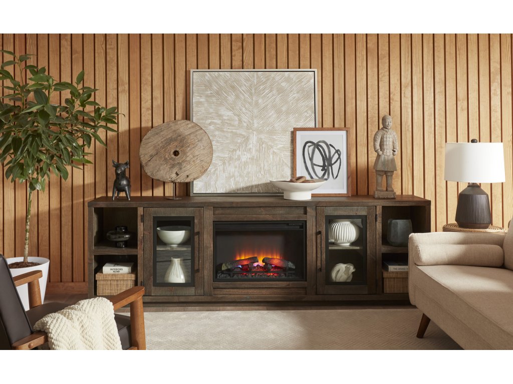97" Fireplace Console - image 1