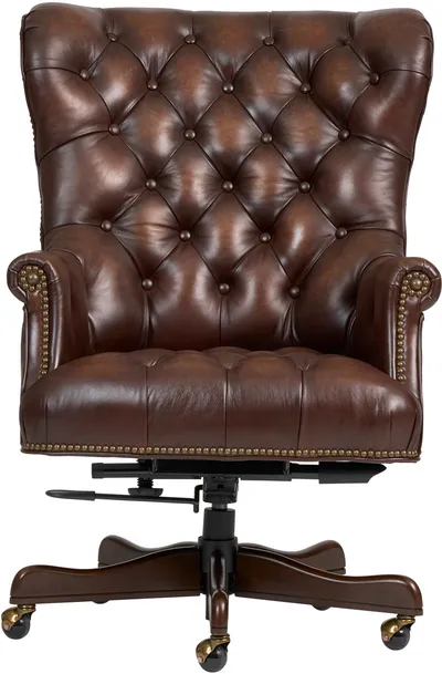 Jefferson Exec Chair Burnished Umber