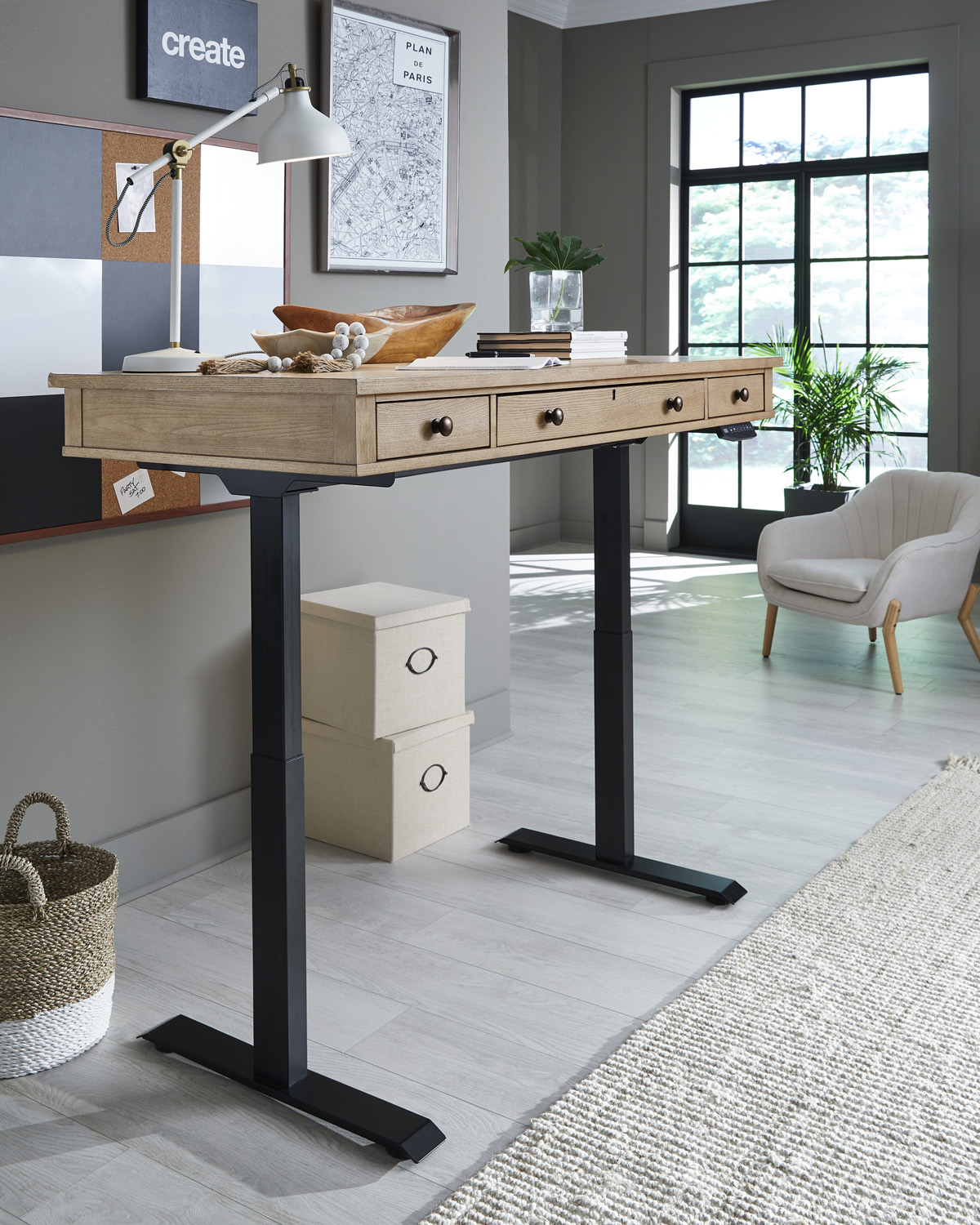 60" Adj. Lift Desk Top (for IUAB-301-2) - image 1