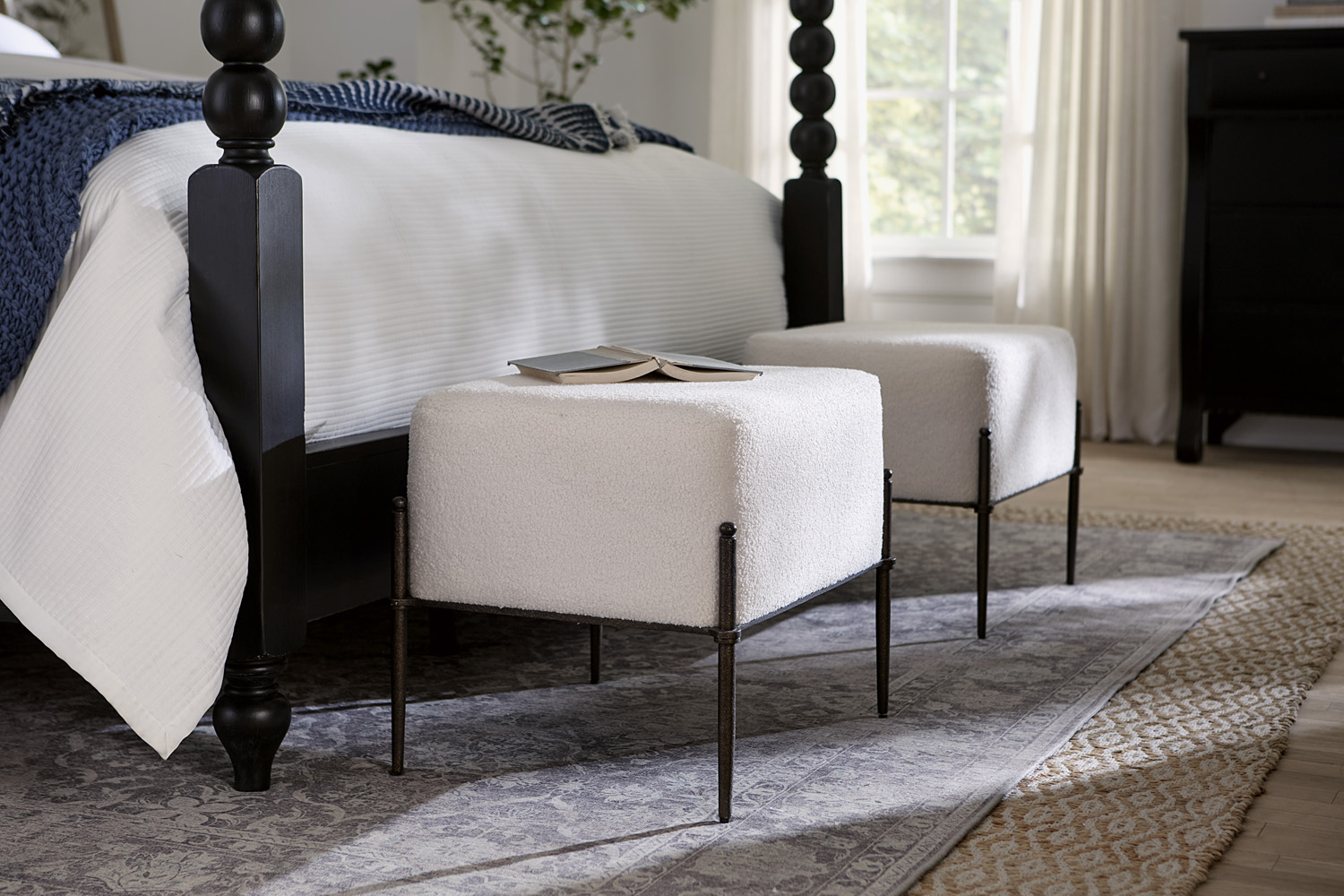 Shearling Natural Stool - image 1