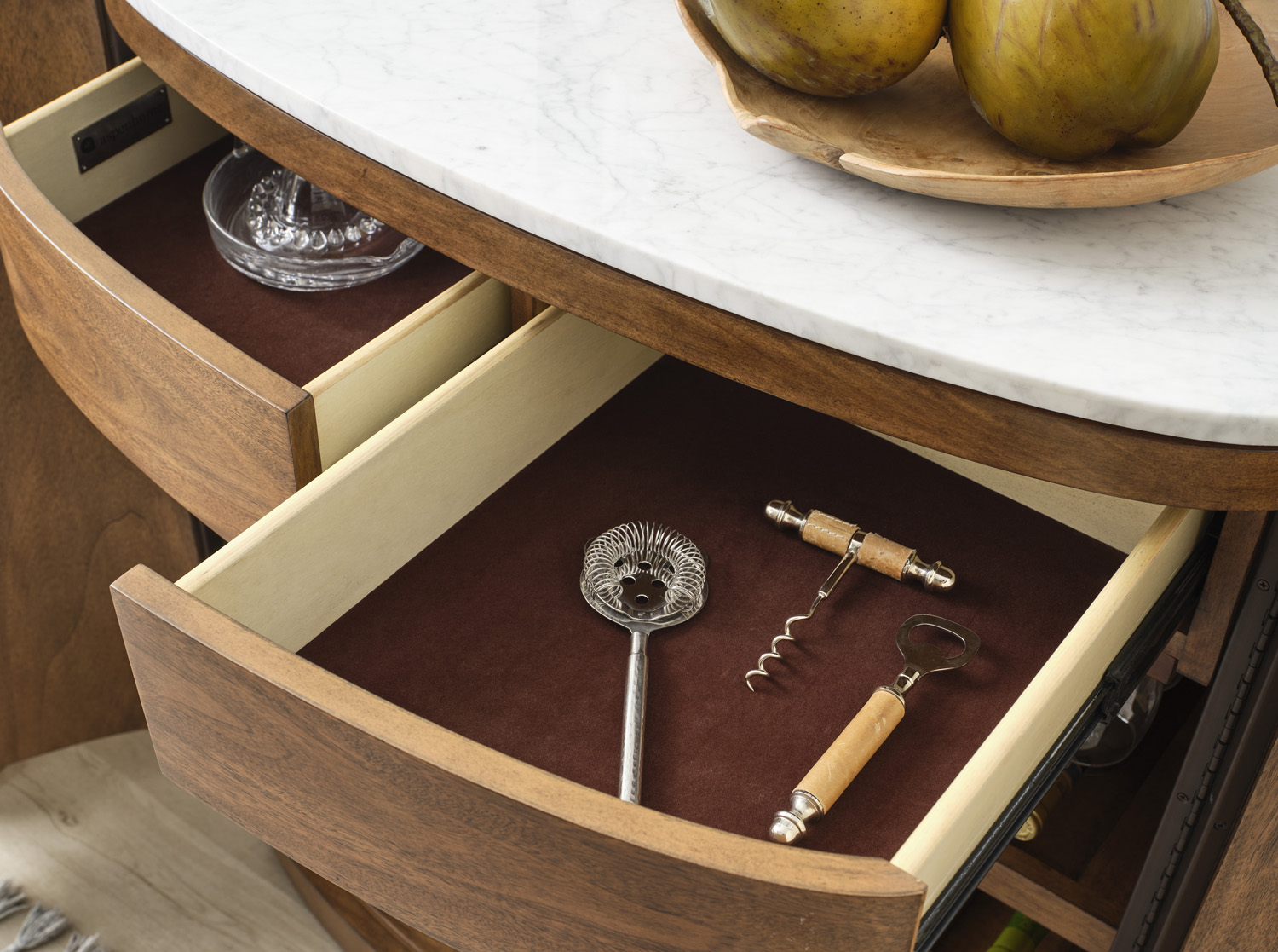 Bar Cabinet w/Marble Top - image 3