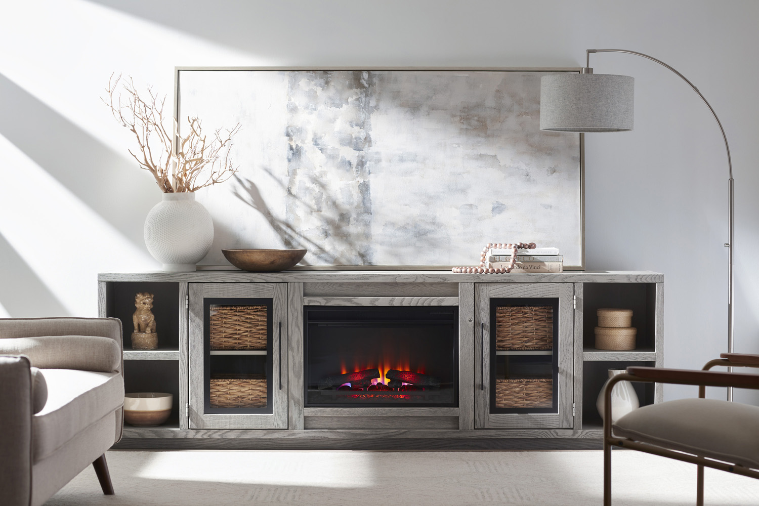 97" Fireplace Console - image 4