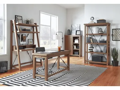 Autumn Open Shelving Unit Flint Oak - Alternative View