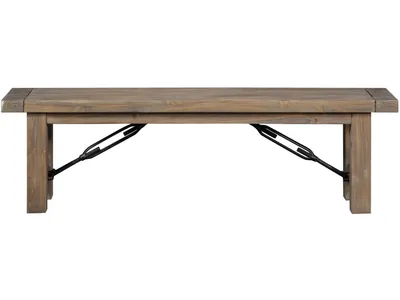 Autumn Solid Wood Dining Bench in Flink Oak