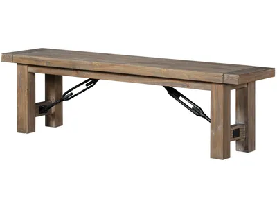 Autumn Solid Wood Dining Bench in Flink Oak