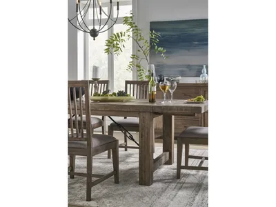 Autumn Solid Wood Upholstered Dining Chair in Flint Oak