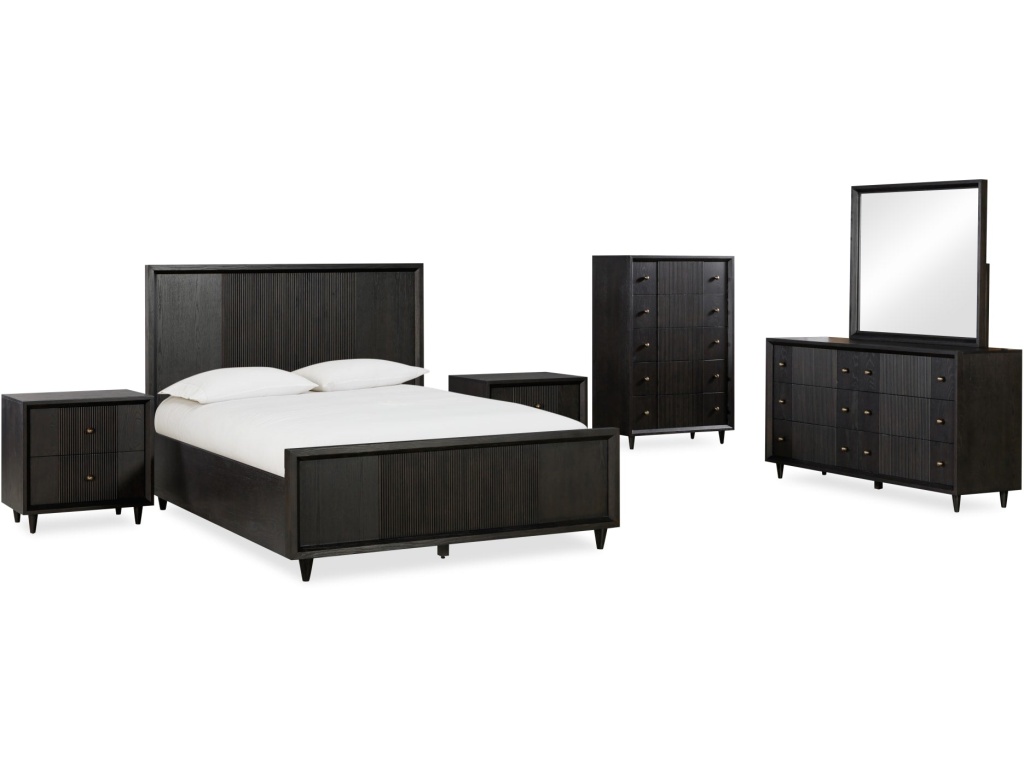 Avedon Six Drawer Oak Wood Dresser in Smokey Topaz - image 5