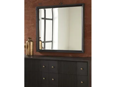 Avedon Wall or Dresser Mirror in Smokey Topaz