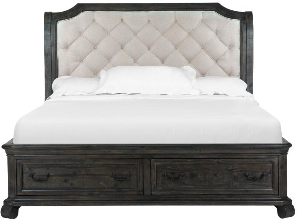 Complete Queen Sleigh Storage Bed - main image